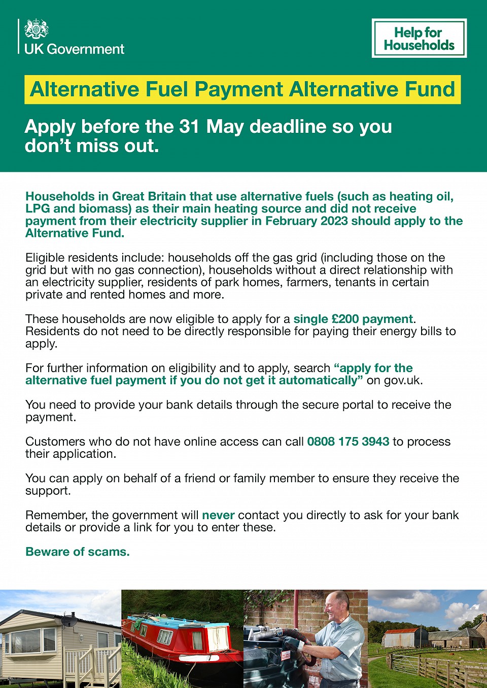 Alternative Fuel Payment Deadline approaching News & events Action