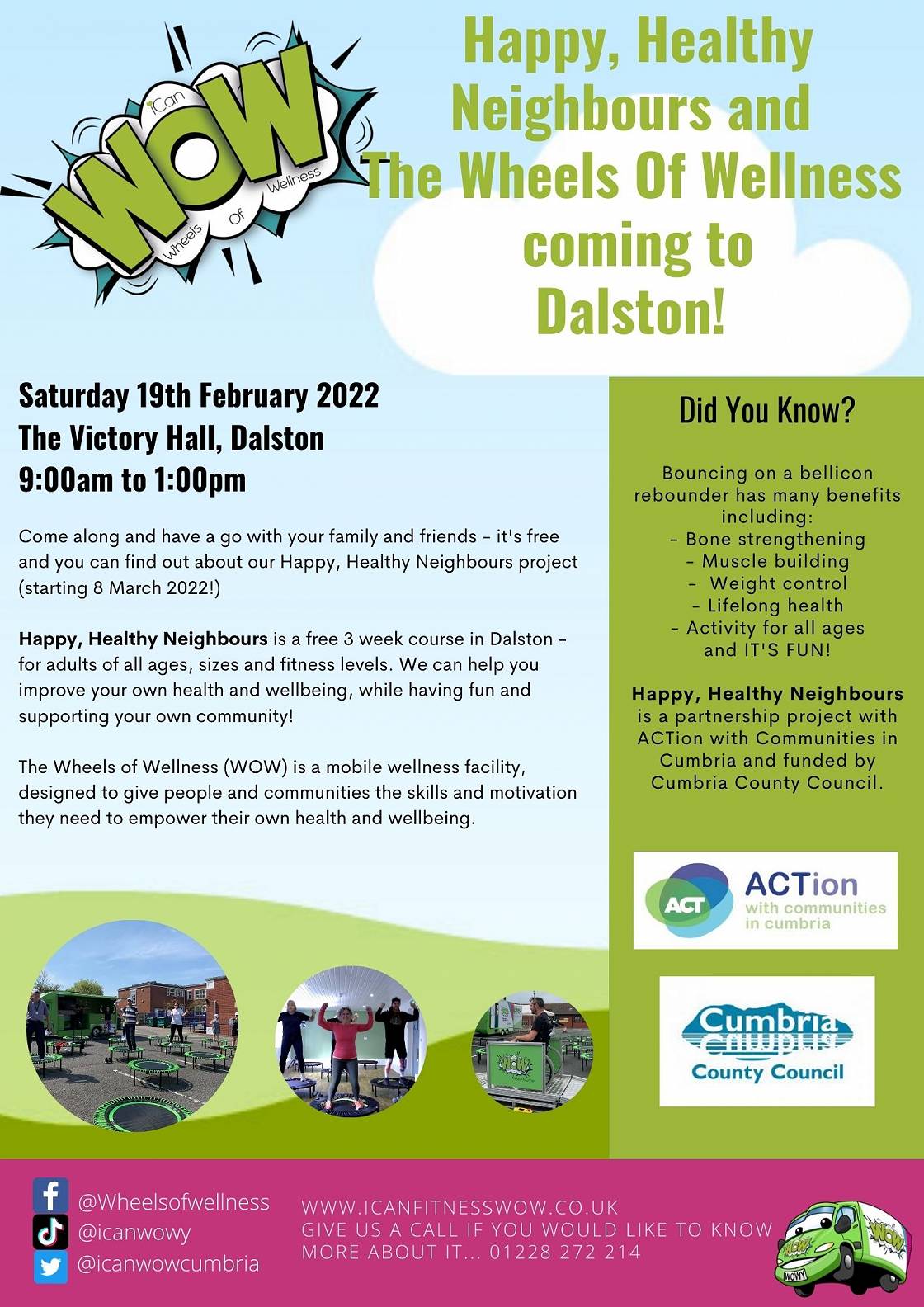 Poster: Happy, Healthy Neighbours & The Wheels of Wellness: Dalston